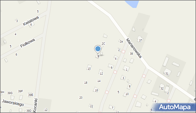 Marianów, Wspaniała, 8, mapa Marianów