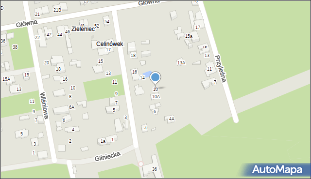 Marki, Wschodnia, 10, mapa Marki
