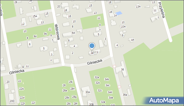 Marki, Wschodnia, 1a, mapa Marki