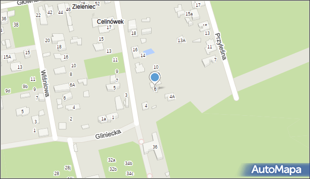 Marki, Wschodnia, 6, mapa Marki