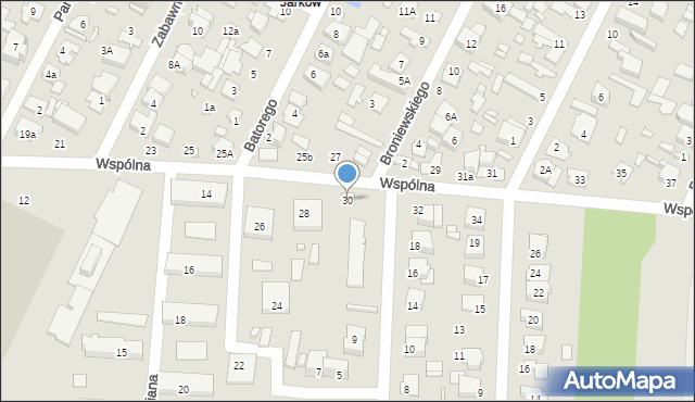 Marki, Wspólna, 30, mapa Marki