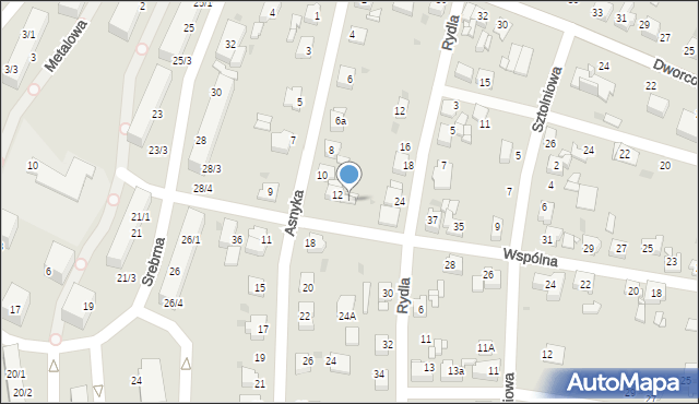 Miasteczko Śląskie, Wspólna, 41, mapa Miasteczko Śląskie