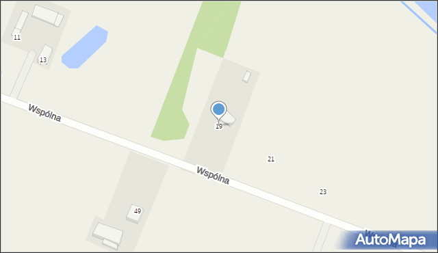 Michrów, Wspólna, 19, mapa Michrów
