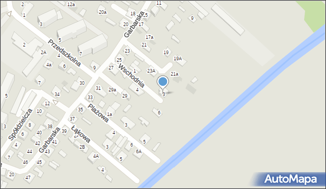 Międzyrzec Podlaski, Wschodnia, 3, mapa Międzyrzec Podlaski