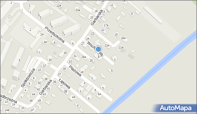 Międzyrzec Podlaski, Wschodnia, 4, mapa Międzyrzec Podlaski