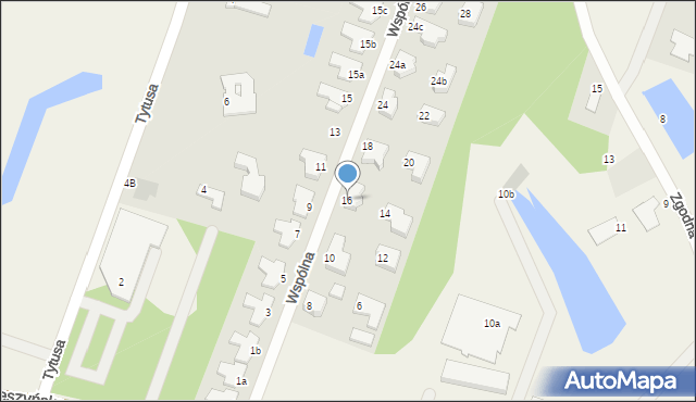 Mierzyn, Wspólna, 16, mapa Mierzyn
