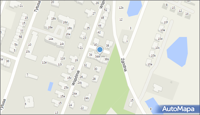 Mierzyn, Wspólna, 36, mapa Mierzyn