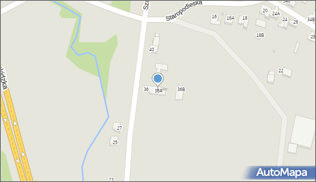 Mikołów, Wspólna, 36A, mapa Mikołów