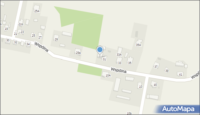 Młodzieszyn, Wspólna, 33B, mapa Młodzieszyn