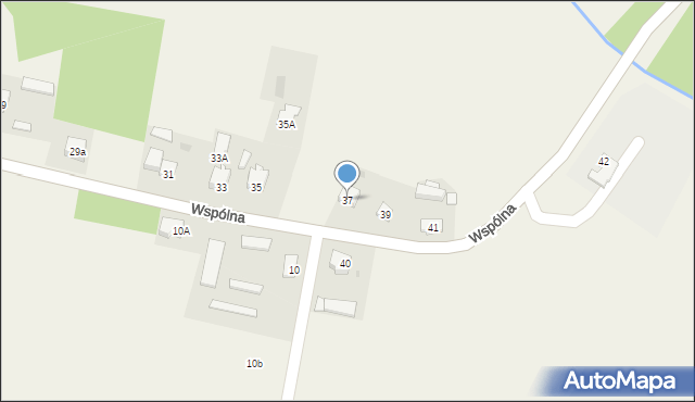 Młodzieszyn, Wspólna, 37, mapa Młodzieszyn