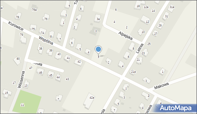 Modła, Wspólna, 3, mapa Modła