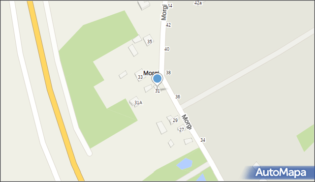 Morgi, Wspólna, 31, mapa Morgi