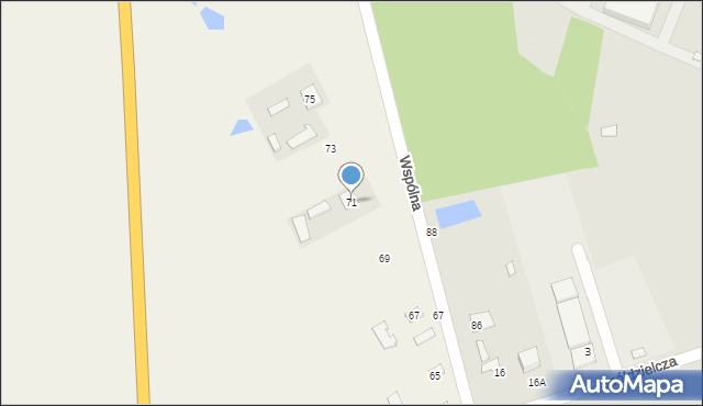 Morgi, Wspólna, 71, mapa Morgi