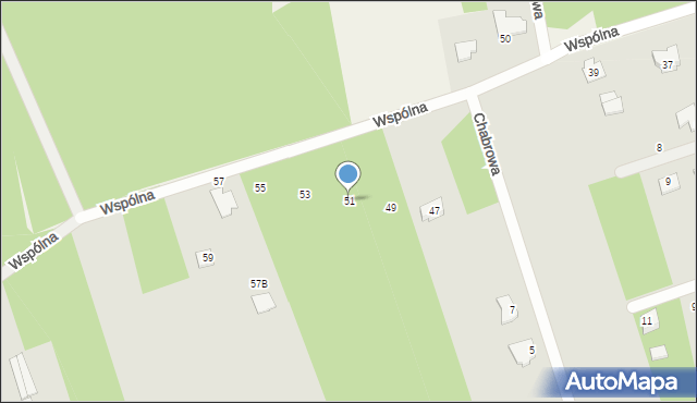 Mrozy, Wspólna, 51, mapa Mrozy