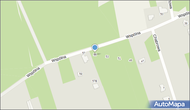 Mrozy, Wspólna, 55, mapa Mrozy