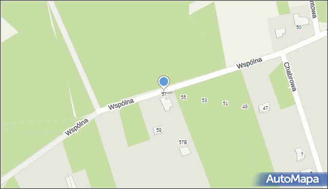 Mrozy, Wspólna, 57, mapa Mrozy