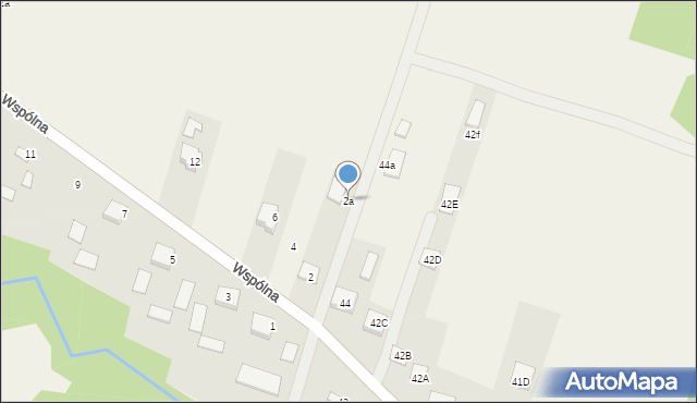 Mrozy, Wspólna, 2a, mapa Mrozy