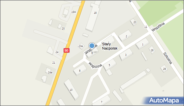 Nacpolsk, Wspólna, 6, mapa Nacpolsk