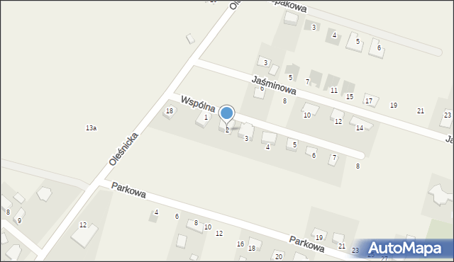 Nieciszów, Wspólna, 2, mapa Nieciszów