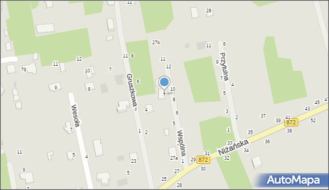 Nowa Dęba, Wspólna, 7, mapa Nowa Dęba