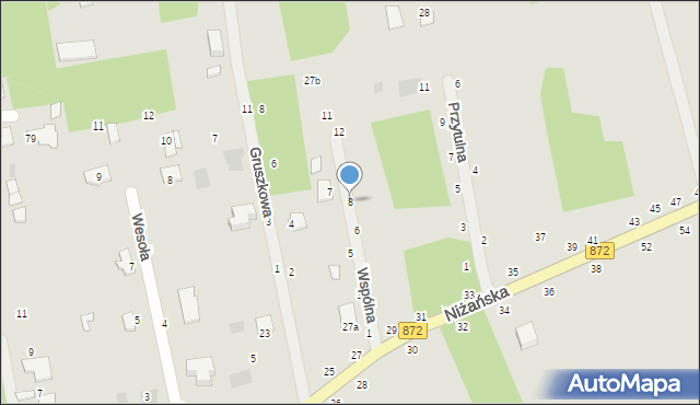 Nowa Dęba, Wspólna, 8, mapa Nowa Dęba