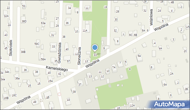 Nowa Wieś, Wspólna, 11, mapa Nowa Wieś