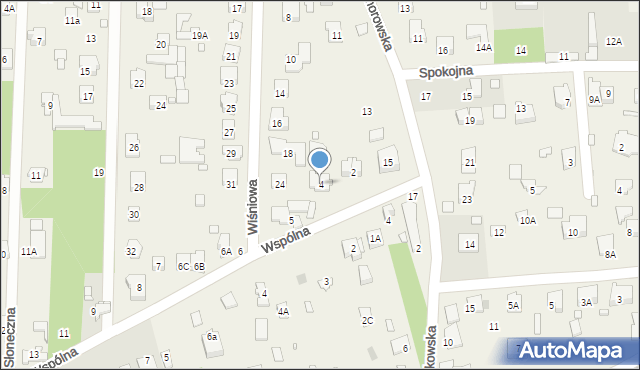 Nowa Wieś, Wspólna, 4, mapa Nowa Wieś