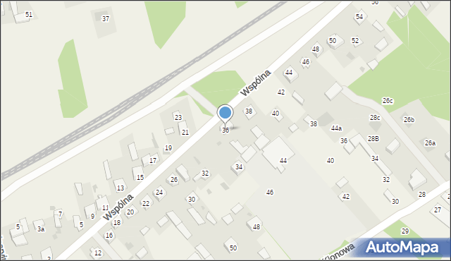 Nowe Opole, Wspólna, 36, mapa Nowe Opole
