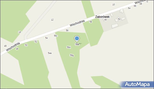 Nowe Wągrodno, Wschodnia, 56e, mapa Nowe Wągrodno