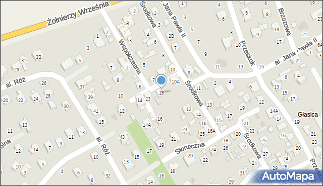 Nowy Dwór Mazowiecki, Współczesna, 18, mapa Nowy Dwór Mazowiecki