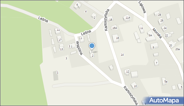 Odargowo, Wspólna, 4, mapa Odargowo