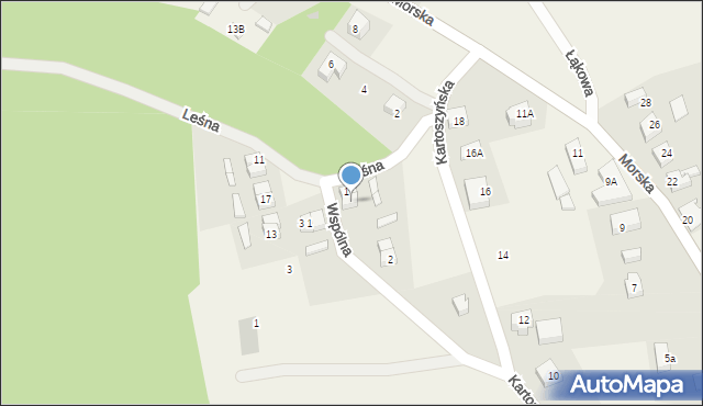 Odargowo, Wspólna, 6, mapa Odargowo