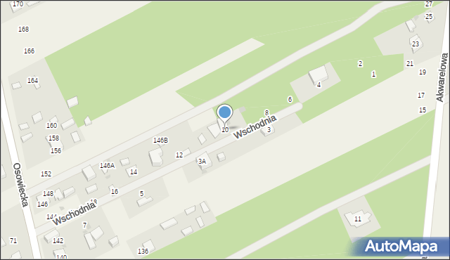 Odrano-Wola, Wschodnia, 10, mapa Odrano-Wola