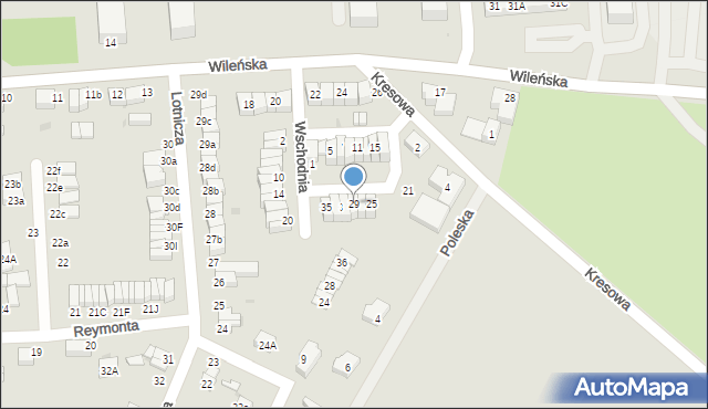 Oleśnica, Wschodnia, 29, mapa Oleśnica