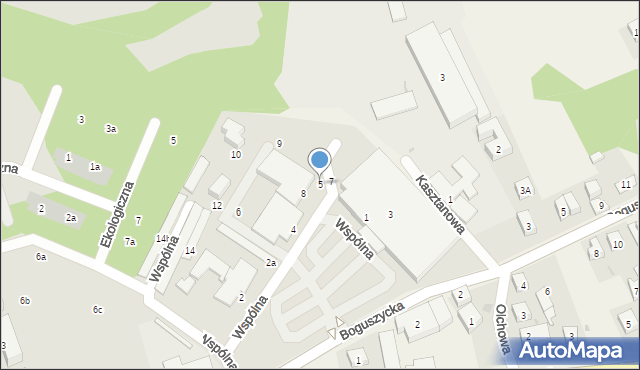 Oleśnica, Wspólna, 5, mapa Oleśnica