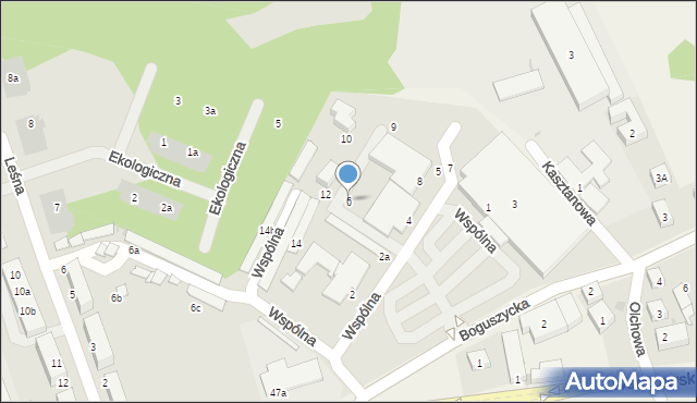 Oleśnica, Wspólna, 6, mapa Oleśnica
