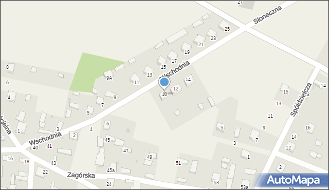 Oleszno, Wschodnia, 10, mapa Oleszno