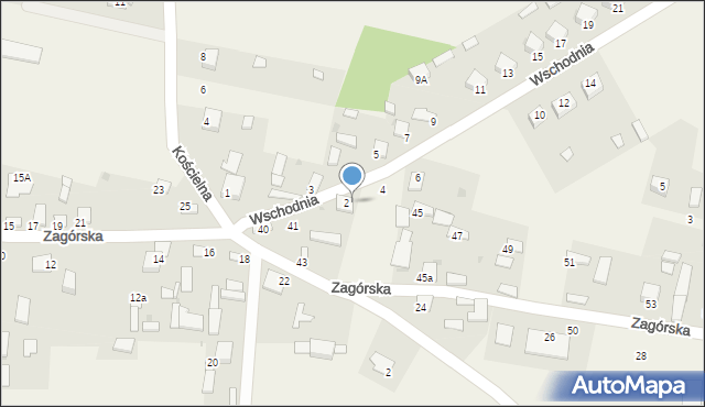 Oleszno, Wschodnia, 42, mapa Oleszno