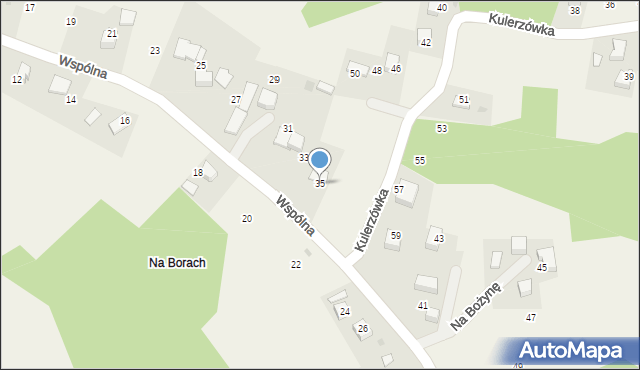 Olszowice, Wspólna, 35, mapa Olszowice