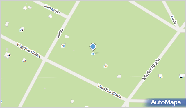 Osiedle Wilga, Wspólna Chata, 18, mapa Osiedle Wilga