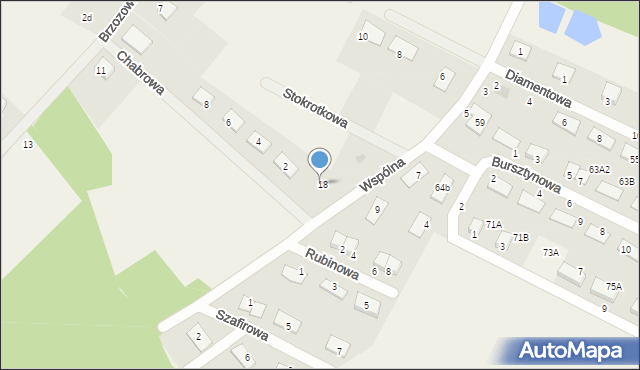 Osiek nad Wisłą, Wspólna, 20, mapa Osiek nad Wisłą