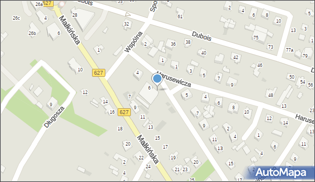 Ostrów Mazowiecka, Wspólna, 3, mapa Ostrów Mazowiecka
