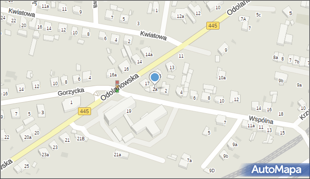 Ostrów Wielkopolski, Wspólna, 2a, mapa Ostrów Wielkopolski