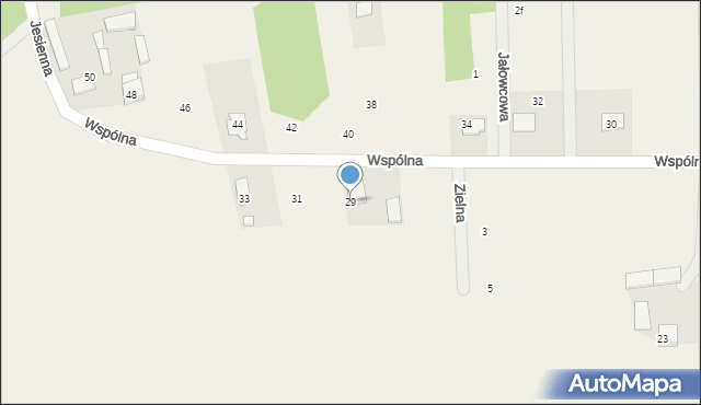 Ostrówek, Wspólna, 29, mapa Ostrówek