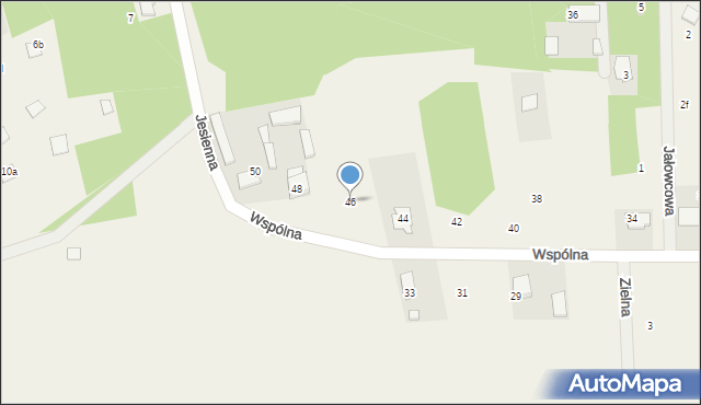 Ostrówek, Wspólna, 46, mapa Ostrówek