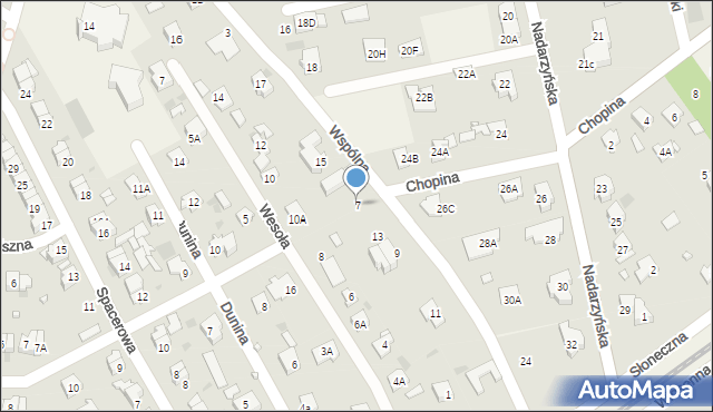 Otrębusy, Wspólna, 7, mapa Otrębusy