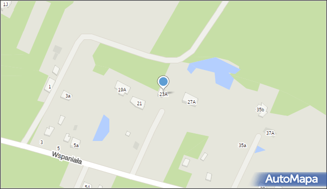 Otwock, Wspaniała, 23A, mapa Otwock
