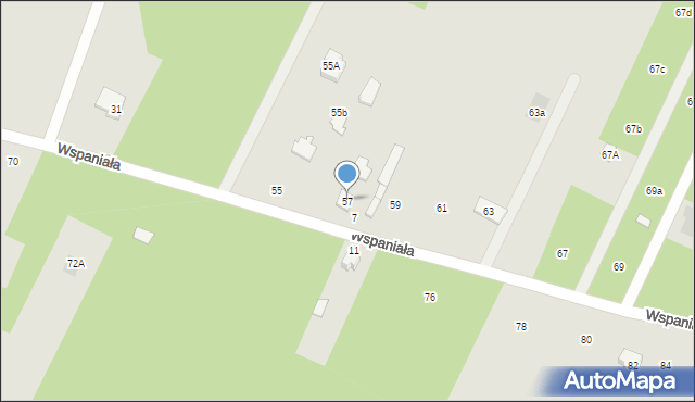 Otwock, Wspaniała, 57, mapa Otwock