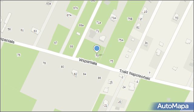 Otwock, Wspaniała, 73, mapa Otwock