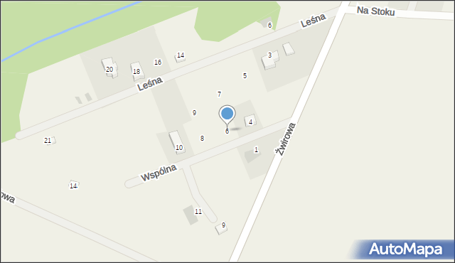 Parszczyce, Wspólna, 6, mapa Parszczyce